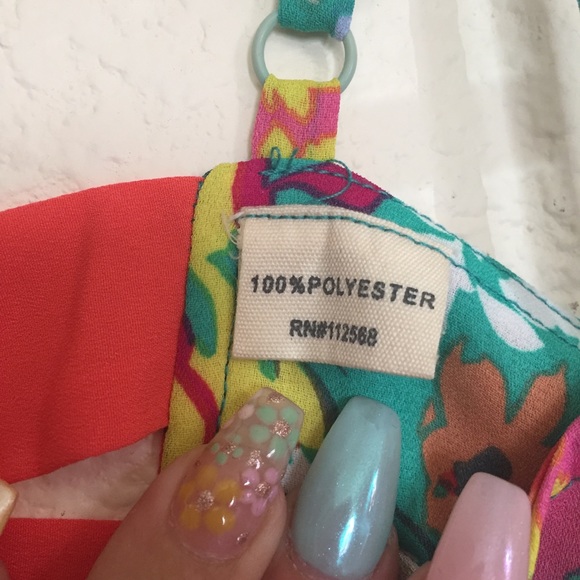 🚨SOLD 🚨 Miss Me Multicolor 90’s Inspired Midi Floral Dress - Picture 6 of 8